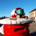 st albans postboxes, yarnbomb, eyes on st albans, quadrant, marshalswick