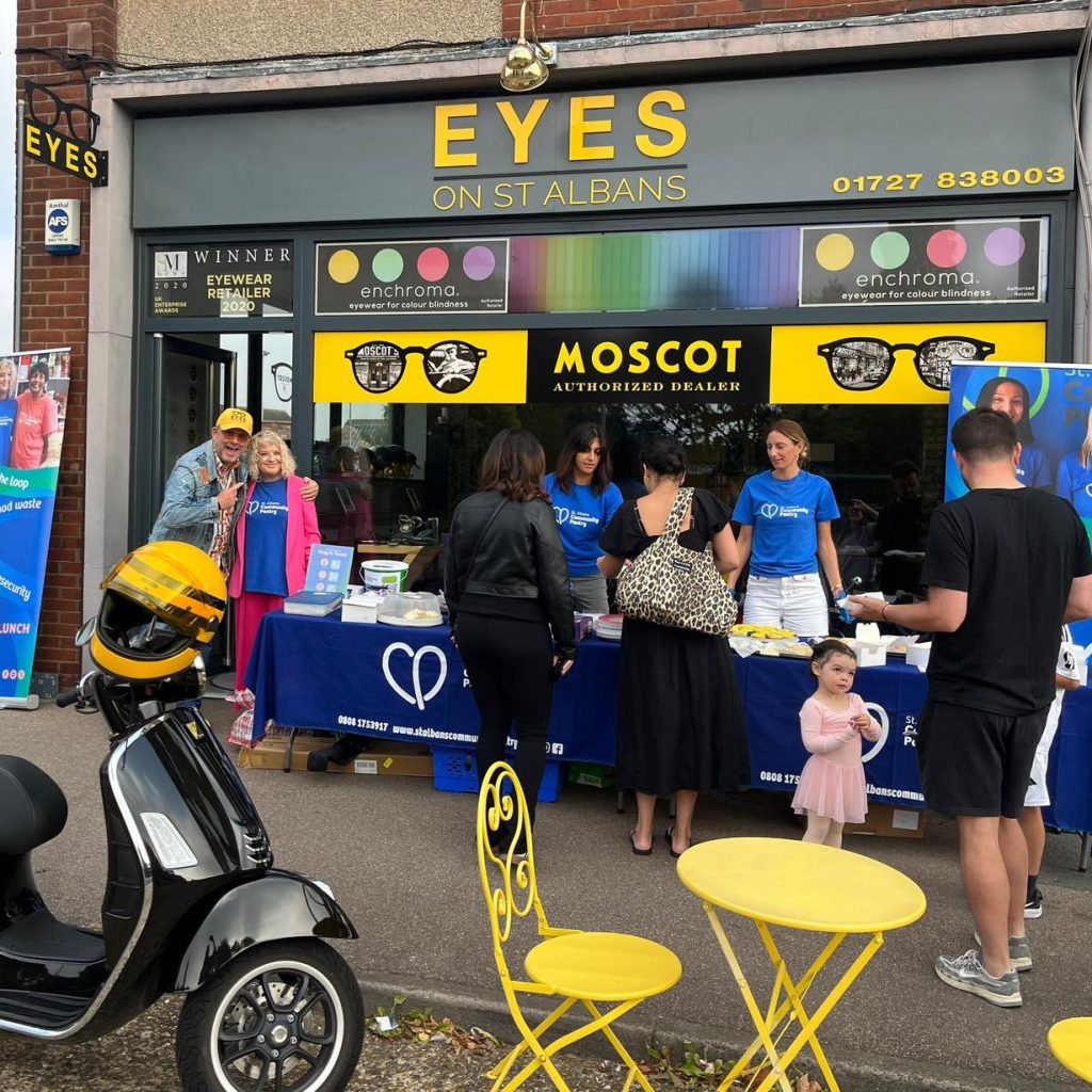 St Albans Community Pantry cake sale at EYES on St Albans