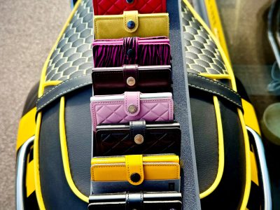 Secrid wallets displayed on Jez's YE11 JEZ moped