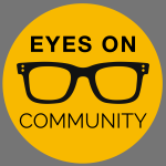 EYES on St Albans logo with the St Albans bit replaced by the word Community