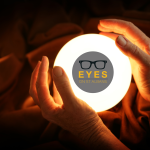 EYES on the future - EYES on St Albans logo superimposed onto a a crystal ball