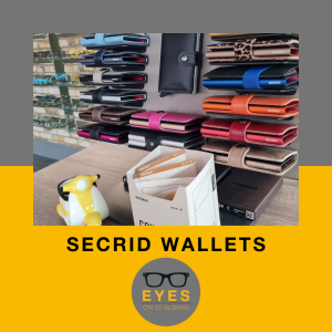 Secrid wallet display at EYES on St Albans Autumn 2023