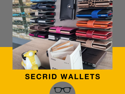 Secrid wallet display at EYES on St Albans Autumn 2023